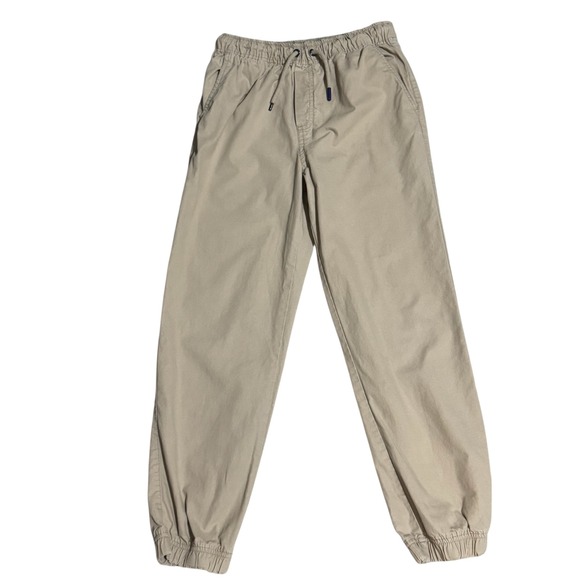 Tommy Bahama Kids Jogger Pants Cargo Style Tan Elastic Waist Drawstring Size L 1 - Picture 5 of 8